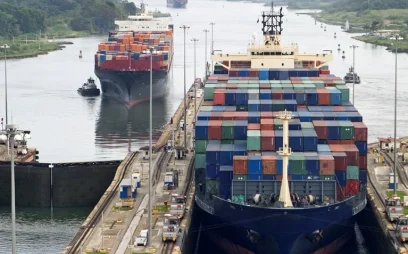 Panama Canal container ship