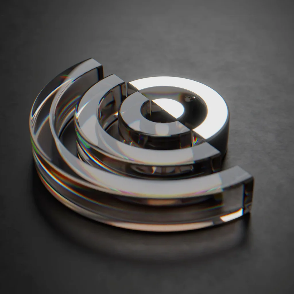Silver circular effect